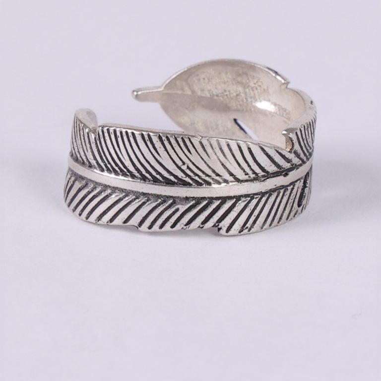 Bague En Argent Plume