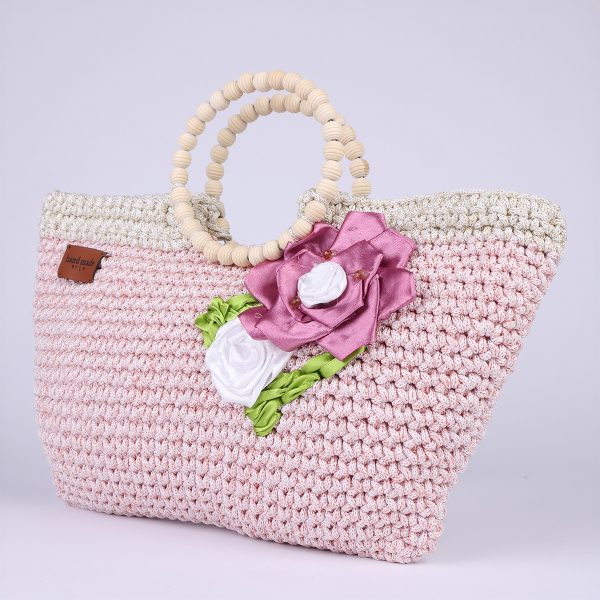Sac En Crochet Anse En Perle